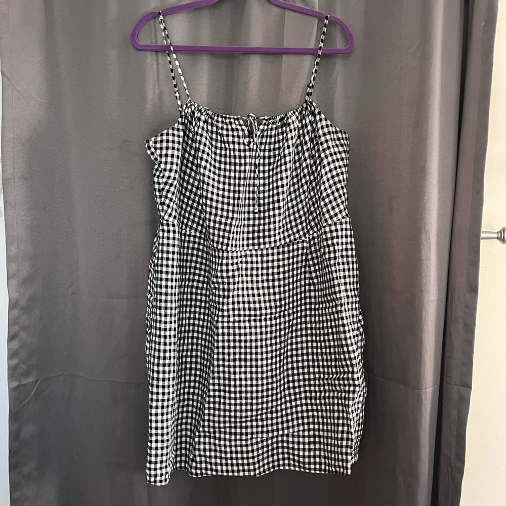 Reformation checkered tank dress